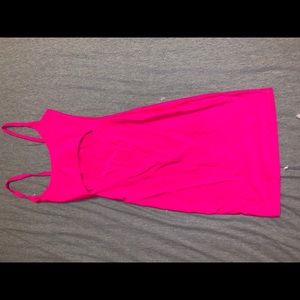 Neon pink club dress